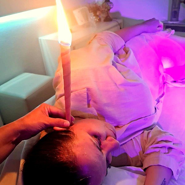 Cone Hindu com chama suave e calor relaxante